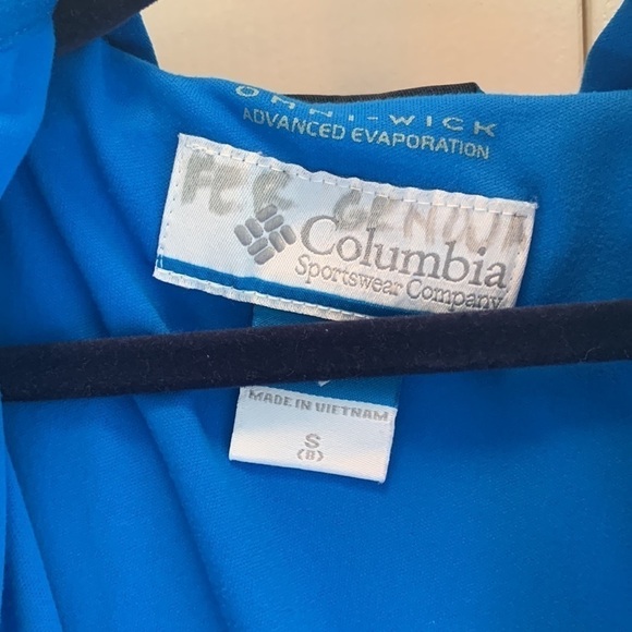 COLUMBIA Zip up Striped Windbreaker Hooded Jacket - Picture 4 of 6